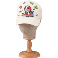 Yarış Arabası Çocuk Cap Şapka Gri