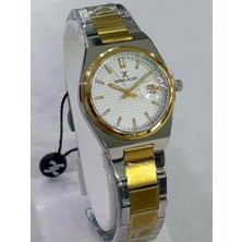 Daniel Klein Çelik Kordonlu, Altın Sarılı, Takvimli, 3 Atm Su Geçirmezlik, 2 Yıl Garantili Kadın Kol Saati