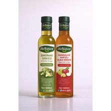 His Naturel Sandaloz Sakızlı Yeşil Elma Enginar Sirkesi Hızlı Toksin, Içilebilir Doğal 2'li Set