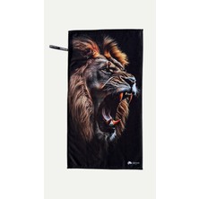 Oxium Bear Mikrofiber, Fitness Spor Havlusu 50X90 Lastikli Özel Tasarım- King
