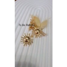 To Be Reborn Çelik Güneş Küpe