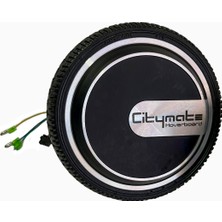 Feyza Design 6.5 Inç Elektrikli Hoverboard Motor ve Tekerlek, Siyah, Soketli