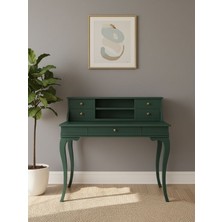 Gazzini Furniture Regis Rustik Still Raflı Ahşap Çalışma Masası 70X110