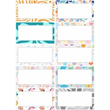 Hsn Yazılıp Silinebilir Pvc Kaplı Öğrenci Dolap Isimlikleri 30 Adet Boş