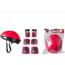Feyza Design Çocuklar Için Güvenli Koruyucu Seti, Kask, Dizlik ve Dirseklik Seti