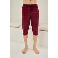 Kly Pijama Kly 195B Battal Büyük Beden Ekoseli Tek Kapri