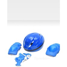 Feyza Design Çocuklar Için Güvenli Spor Seti: Kask, Dizlik, Dirseklik, Eldiven, 7 Parça
