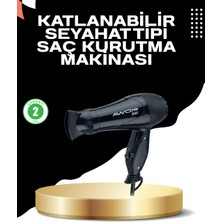 Adat Katlanabilir Fön Makinesi Çift Isı ve Hız Ayarlı