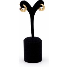 Pangu Altın Renk Mini Halka Çelik Kadın Küpe