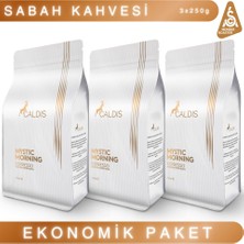 Caldis® Mystic Morning™ 3'lü Espresso 250 gr %100 Arabica Öğütülmüş Kahve Orta Sert Lezzet