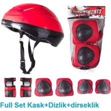 Feyza Design Çocuklar Için 7 Parça Güvenlik Koruyucu Kask, Dizlik ve Dirseklik Seti