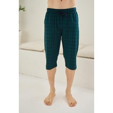 Kly Pijama Kly 195B Battal Büyük Beden Ekoseli Tek Kapri