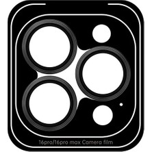 Rock Iphone 16-17 Pro / Promax Pure Serisi Temperli Kamera ve Lens Koruyucu Titanyum