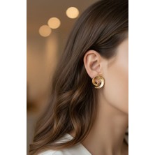 To Be Reborn Çelik Spiral Model Küpe