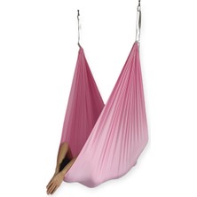 PremiumPort Rahat ve Pratik Pembe Yoga Hamak Seti, Evde Keyifli Anlar Için Ideal