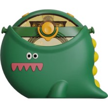 PremiumPort Sevimli Dinozor Temalı 630ML Çocuk Matara, Pipetli ve Kılıflı Tasarım