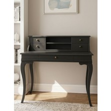 Gazzini Furniture Regis Rustik Still Raflı Ahşap Çalışma Masası 70X110