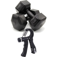PremiumPort Dambıl Ağırlık Seti 5 kg x 2 Adet, Ev ve Spor Salonu Kullanımı