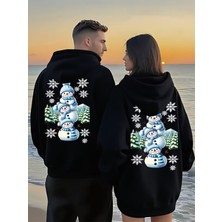 Nevermind Kardan Adam Sevgili Kombini Hoodie – Unisex Oversize Kapüşonlu Sweatshirt 2’li Set