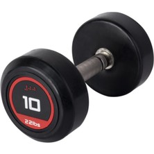 PremiumPort Dambıl Seti 10 kg Kauçuk Kaplı Olimpik Döküm Siyah 1 Adet