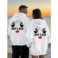 Nevermind But I Do! Sevgili Kombini Hoodie – Unisex Oversize Kapüşonlu Sweatshirt 2’li Set