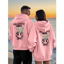 Nevermind Sevgili Çift Kombini 2’li True Happiness Baskılı Unisex Sweatshirt – Renkli Street Tarz