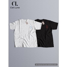 Nevermind Unisex Ateş ve Su Baskılı Sevgili Çift Kombini Tasarım Oversize Tshirt 2li