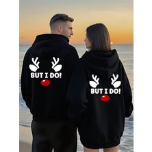 Nevermind But I Do! Sevgili Kombini Hoodie – Unisex Oversize Kapüşonlu Sweatshirt 2’li Set