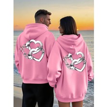 Nevermind Sevgili Çift Kombin Kapüşonlu Sweatshirt – Forever&together Baskılı Çift Hoodie Unisex 2'li Set