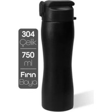 PremiumPort Paslanmaz Çelik Spor Matara 750 Ml, Pipetli ve Renkli Tasarım