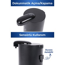 Vayomy Otomatik Sensörlü Sıvı Köpük Sabunluk USB Şarjlı Siyah