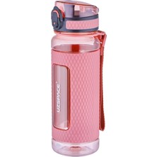 PremiumPort 520ML Tritan Su Matara, Silikon Korumalı, Kaydırmaz Gövde