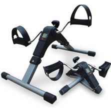 PremiumPort Mini Katlanabilir Dijital Göstergeli Egzersiz Bisikleti, El ve Ayak Pedalı