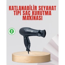 Teknodayım Seyahat Tipi Saç Kurutma Makinesi Katlanabilir Hafif Yapı
