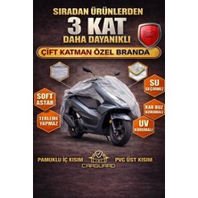 Carguard Honda Pcx 125 cc Fitilli Motosiklet Brandası, Arka Çanta Uyumlu