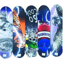 Feyza Design Renkli 79 cm Işıklı Tekerlekli Kaykay, Eğlence ve Spor Keyfi Için Ideal