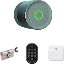 Yale Linus L2 Lite Akıllı Kilit Seti Gümüş Linus, Barel, Parmak Izli Tuş Takımı ve Wi-Fi Köprüsü