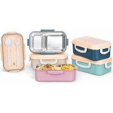 Titiz 2 Bölmeli Paslanmaz Çelik Yemek Kabı – 150–300 ml