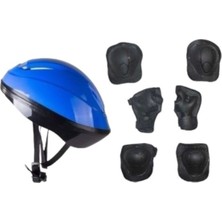 Feyza Design Çocuklar Için Bisiklet ve Kaykay Kaskı ile 6 Parça Koruma Seti