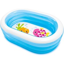 intex Şeffaf Oval Şişme Havuz, Eğlence ve Serinlik Için Mükemmel Seçim