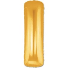 VeraGlobe Buğz Altın Sarısı Folyo Harf Balon 1 Metre