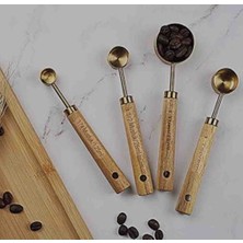 Taka Home 4 Parça Bambu Saplı Ölçü Kaşığı
