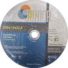 Junıor Junior Metal Kesme Taşı Inox 230X1,90X22,2 25LI Paket
