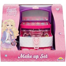 Sunman 3 Katmanlı Taşıma Çantalı Makyaj Seti Oyuncak