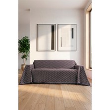 Rell Home Pamuklu Koltuk Örtüsü Saçaklı|çok Amaçlı Örtü|koltuk Şalı|kolları Kapatan|battal Boy