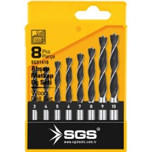 Sgs 8 Parça Ahşap Matkap Ucu Seti - Sgs Kombinasyon