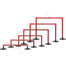 PremiumPort Esnek Takozlu Engel Seti, Çok Renkli, 6'lı, Çeşitli Boylar