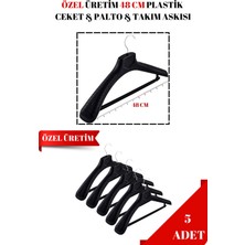 Manken İstanbul 5 Adet 48 Santim Özel Üretim Ceket Askısı | Palto Askısı | Takım Askısı