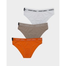 GOST LİRİA Soft Trio Kadın Slip  3 Lü Paket - Çok Renkli