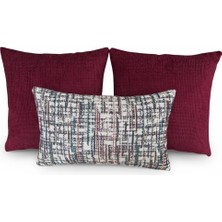 Elanora Home Dekoratif Kırlent Kılıfı,yüksek Kaliteli Dokuma Kumaş,leke Tutmaz,3’lü Set